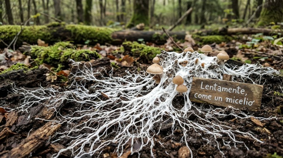 Slowly, like a mycelium: lessons in resilience from earth's most patient fungus